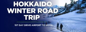 Hokkaido road trip 1st day.  (1st South Asian walk on frozen bubble lake in Japan.)